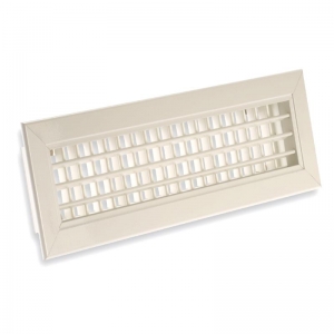 Kétsoros alumínium aprólamellás fali rács  700 x 100 mm AHVN-W - állítható lamellákkal, fehér színű (RAL 9016)