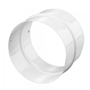Légcsatorna csőtoldó (csőkapcsoló) kör keresztmetszetű műanyag (PVC) NA 125
