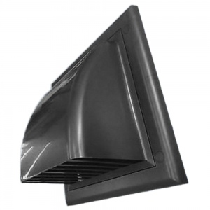 Kör keresztmetszetű műanyag (PVC) légcsatorna külső ereszelem (szürke) NA 150