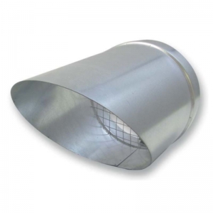 Madárhálós  csővég idom (kivezető elem) horganyzott acélból, NA 125 mm (UT125)