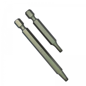 Önmetsző csavar behajtására szolgáló négyzetes acél behajtóhegy (4,2 x 75 mm)