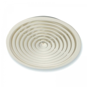 PRN 355 koncentrikus körös mennyezeti alumínium anemosztát, fehér (RAL9016)