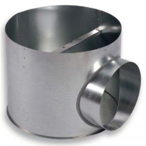 RER 200 csatlakozó doboz RWR-N, VWR-N, RWR-2 és PRN rácsokhoz (oldalsó csatlakozó csonk mérete NA 125 mm)