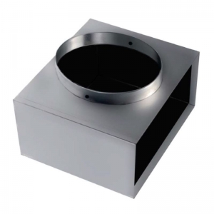 REW-2-ISO szigetelt csatlakozó doboz  600 x  250 mm / 1 x NA200 mm oldalsó csonkos