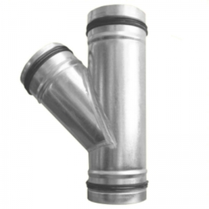 Rozsdamentes egál T-idomok 45° gumitömítéssel - MINTA