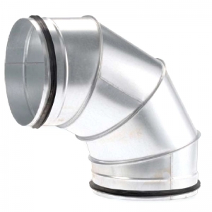 Rozsdamentes könyökidomok 90° gumitömítéssel - MINTA