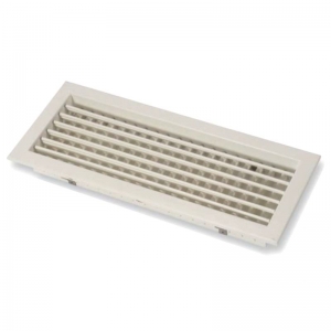 SHVN  200 x 150 mm - kétsoros acél fali rács, állítható lamellás, fehér (RAL9016)