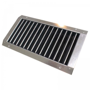 SPN-V  GALVA   300 x  100 mm egysoros rács SPIKO légcsatornákhoz (natúr)