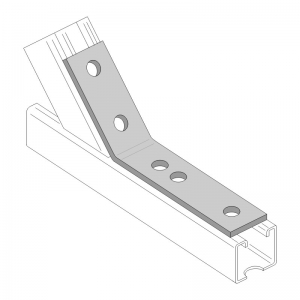 Sarokelem 135° 5-lyukú  41-es szerelősínekhez