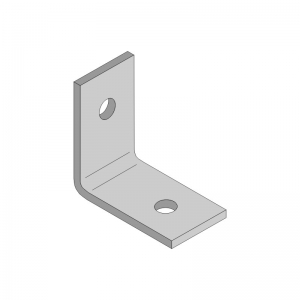 Sarokelem  90° 2-lyukú  41-es szerelősínekhez (sínbe tolható)