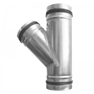 Saválló egál T-idomok 45° gumitömítéssel - MINTA