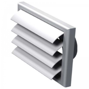 VMV 120 VJ műanyag túlnyomás kibocsátó zsalu csatlakozó csonkkal