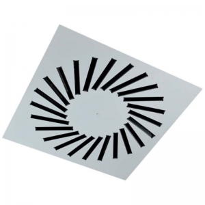 VWR-3A 600/24 perdületes mennyezeti acél anemosztát (RAL 9016)