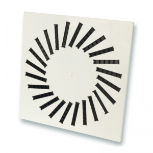 VWR-3B 625 / 24 perdületes mennyezeti acél anemosztát (RAL 9016)