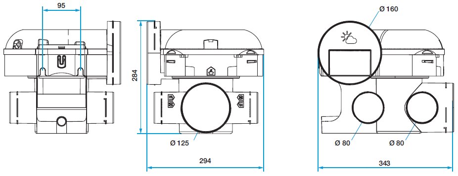 EasyHOME Hygro Classic lakásszellőztető