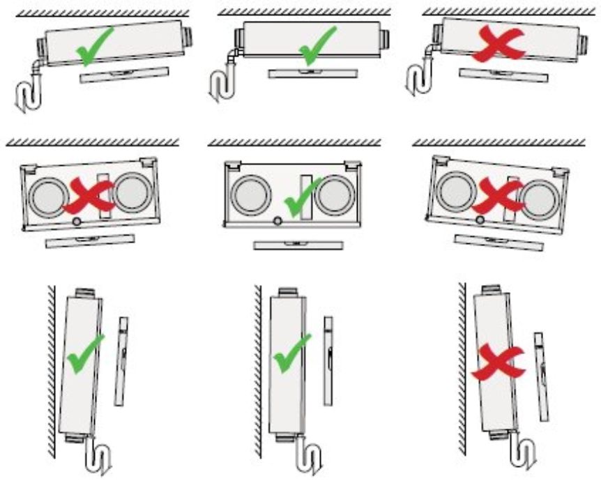 Renovent Sky - felrögzítési módok