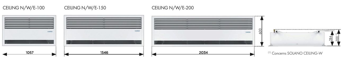 SOLANO ceiling légfüggöny