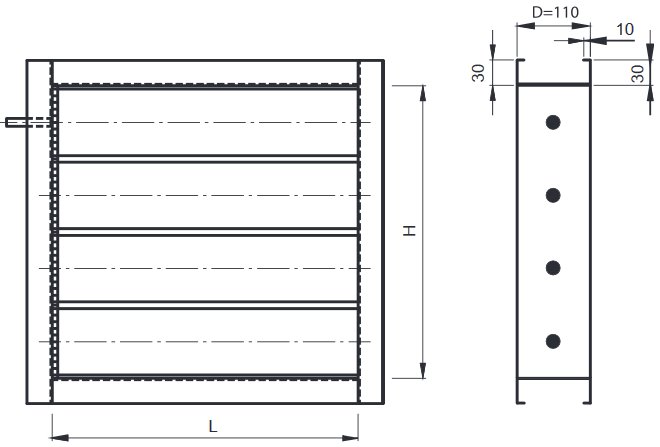 JL 254 szabályzózsalu