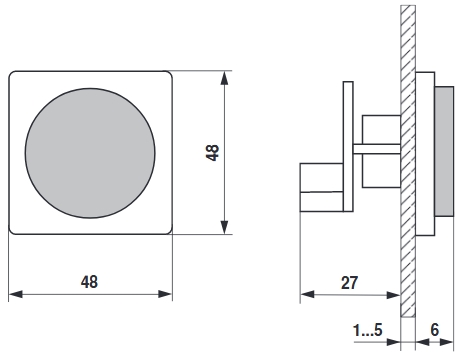 SGF-24 pozicionáló - geometriai méretek 2