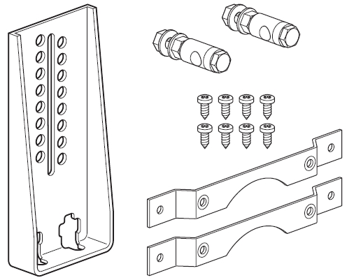 ZG-GMA tengelyrögzítő Belimo zsalumozfatókhoz - összeszerelési vázlat