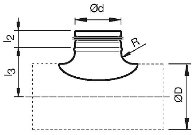 ARG jelű nyeregidom gumitömítéssel