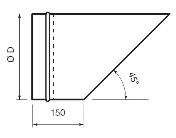 rozsdamentes madárhálós csővég