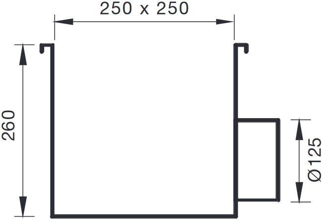 Örvényes padlóbefúvó csatlakozó doboz