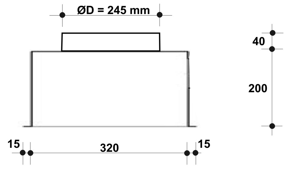 REW csatlakozó doboz - egyedi mérettel