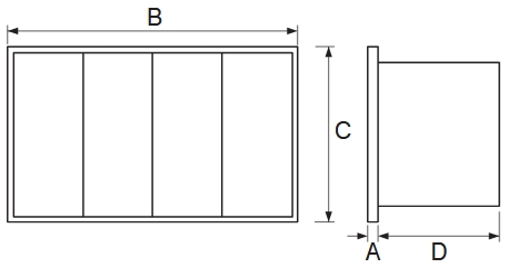 BTL-SP tartalékszűrő - geometriai méretek1