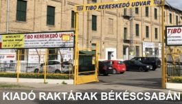 Kiadó raktárak Békéscsabán